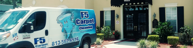 F5 Carpet Cleaning service van